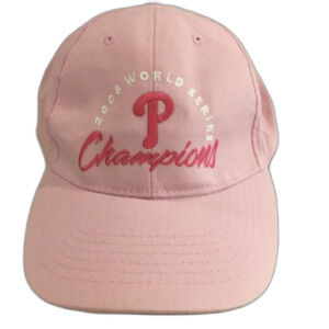 Vintage Phila Phillies 2008 World Series Championship MLB Genuine Merch. Cap